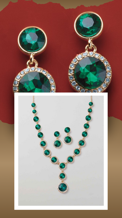Evergreen Jewels Necklace/Earring Set - FINAL SALE