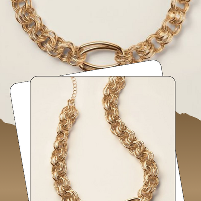 Bold chain luxe necklace - final sale - Thumbnail 1