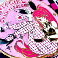 Bunny Girl Connoisseur & Demon Girl Lover Enamel Pins - Thumbnail 3