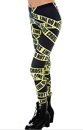 POLICE LINE DO NOT CROSS LEGGINGS