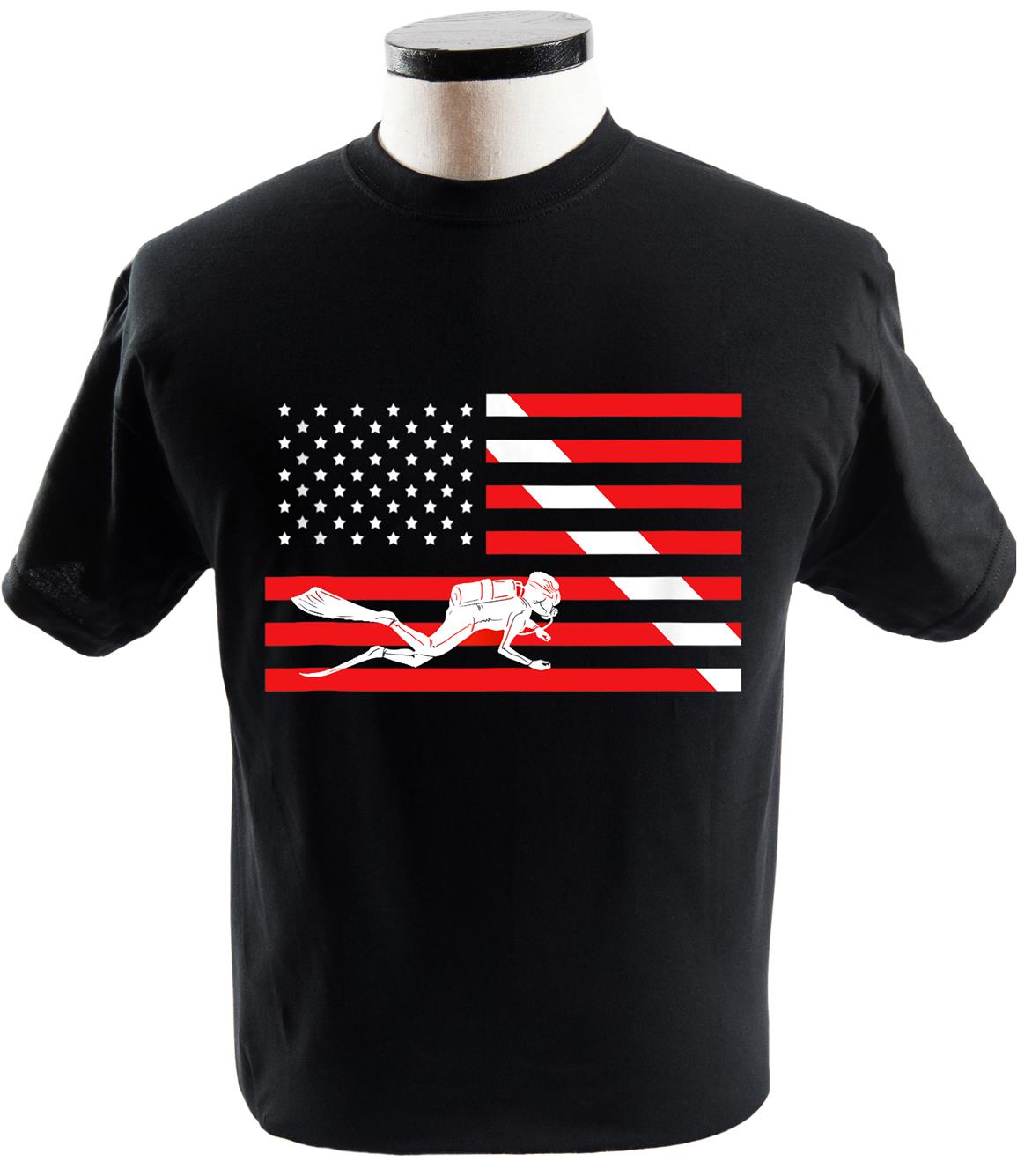 American Scuba Diver Flag Cool Scuba Dive Flag Diver Gift on Storenvy