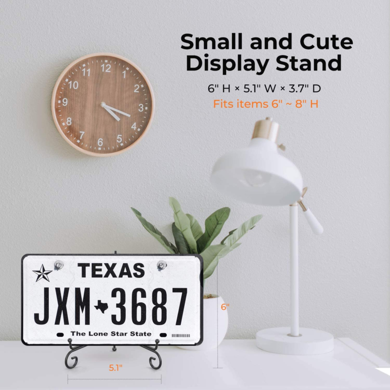 Plate Stands for Display 6 Inch Plate Holder Display Stand + Metal