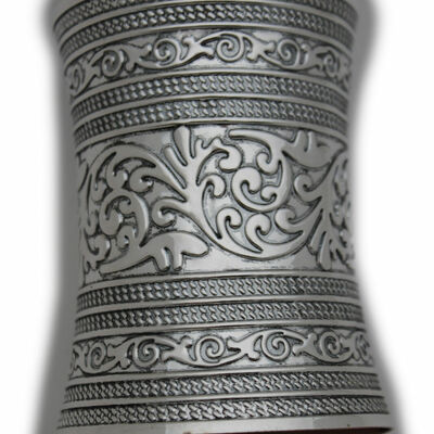 Women long silver color metal cuff bracelet fashion jewelry filigree wonder