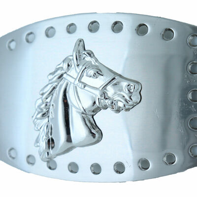 Men women western fashion belt buckle silver metal rodeo horse animal country 