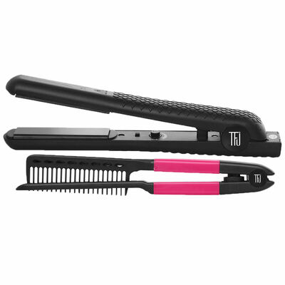 New tfj pro kit women ceramic professional ceramic hair straightener comb set
