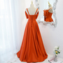 birthday Party Bar Mitzvah Dresses Orange Big Bow Set Strapless Dresses Evening Gowns-1