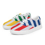 Womens Striped 90s Colorblock lace-up canvas shoes-3
