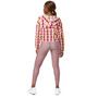 Mutli-color Hearts Womens cropped windbreaker-3