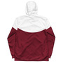 Maroon/White Contrast windbreaker-4