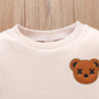 Baby Toddler Boys Embroidered Teddy Bear Cotton Long Sleeve Sweatshirt and Joggers FREE SHIPPING-1