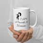"I Am a Proverbs 31 Woman" White glossy mug - Silhouette Design-4