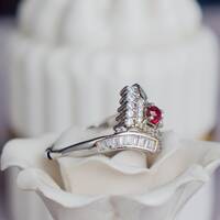 Jedi Spinel Natural Red Spinel Ring 925 Sterling Silver Ring August Birthstone Ring for Women US size 6 - Thumbnail 4