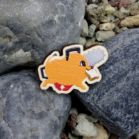 Pochita Bread Wooden Pin - Thumbnail 5