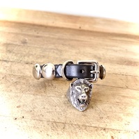 1-Row Large Dome stud narrow wristband - Thumbnail 3