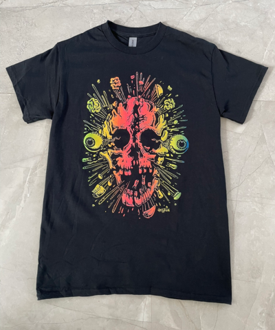 "Exploding Skull" T-Shirt (black)