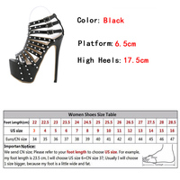 Rivet Hollow 16cm High Heel Sandals - Thumbnail 3
