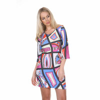 White Mark Women's Scoop Neck Mini Dress - Thumbnail 13