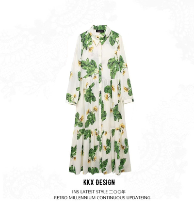 Street Fashion Floral Print Dress