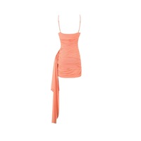 Sexy Deep V Neck Suspender Dress - Thumbnail 1