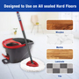 Compatible with 1-Tank Spin Mop Head for O-Cedar Spin Mop Refill, EasyWring Spin Mop Microfiber Refill, Easy Cleaning Mop Head Replacement 6pcs-3