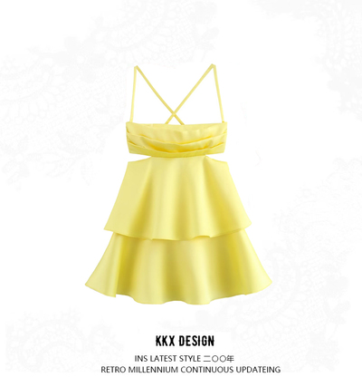 Fashionable Layered Embellished Slip Dress