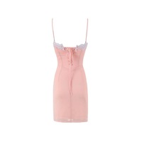 Mesh lace patchwork suspender skirt - Thumbnail 2
