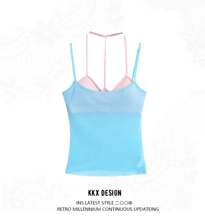 Sexy two-piece tops hot girl bikini seaside beach vacation camisole