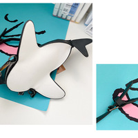 Cute Cartoon Shark One-Shoulder Female Funny Messenger Bag - Thumbnail 6