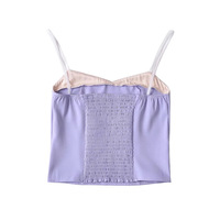 Retro Sexy Hot Girl Colorblock Camisole - Thumbnail 1