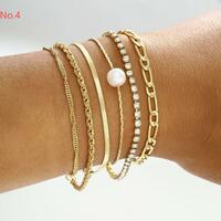 Fashion Stackable Link Bracelet Pack Stack Gifts for Women - Thumbnail 5
