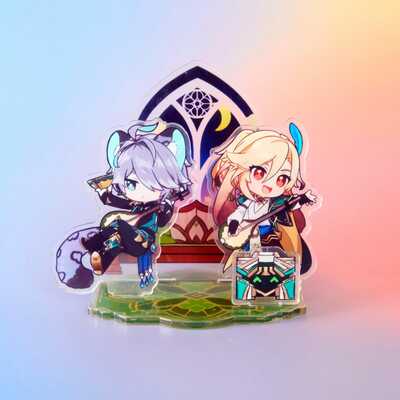 Genshin impact - kaveh x alhaitham stage acrylic standee - cute gift for kaveh and alhaitham fans