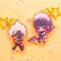 Von and Miyabi updated - Zenless Zone Zero Character Art Keychains - Resin and Acrylic - Adorable design / Ultra high quality! - Thumbnail 2