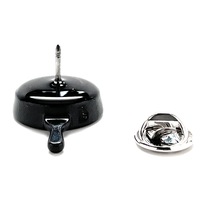 Frying Pan Lapel Pin Cast Iron Tangled Enamel Pin 3D Design - Thumbnail 2