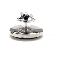 Doves Pin Silver Trim Pewter Embossed Design Lapel Pin Love Birds Pin Birds of Peace Pin - Thumbnail 3