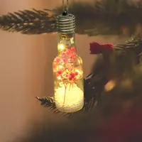 Home Decoration Christmas Decor Hanging Bottle Light Christmas Lamp Decorations Christmas Tree Bulb 13x4.5cm Light - Thumbnail 2