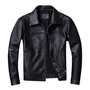  Mens Jacket BLACK Real Leather Jacket BLACK Leather Jacket 2024-2