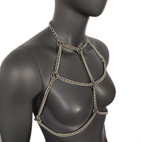 Burning Man Vertebrae Bodychain Harness,Chainmail Bodychain Harness,Stainless Steel Harness Bodychain - Thumbnail 3