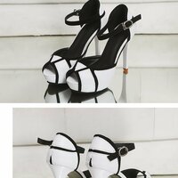  Fashion high heels waterproof platform fish mouth sandals for women - Thumbnail 4