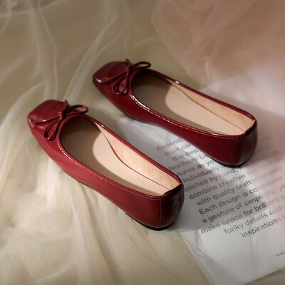 Butterfly bow flat shoes for women