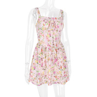 Slim Fit Ballet Style Tutu Dress Floral Suspender Skirt - Thumbnail 6