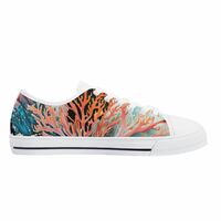 Mens Coral White Sneakers - Thumbnail 4