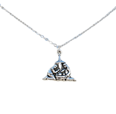 Christian Christmas Manger Necklace