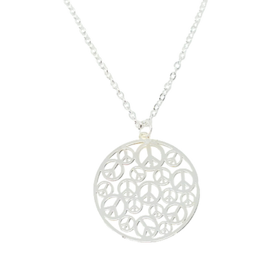 A slice of peace pendant necklace