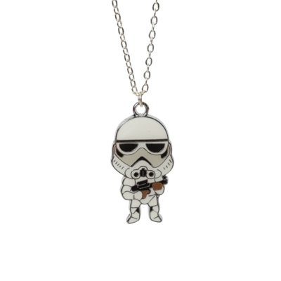 Children's star wars stormtrooper necklace