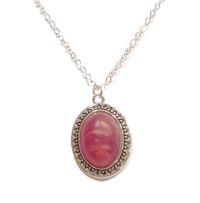 Red and Gold Dust Pendant Necklace