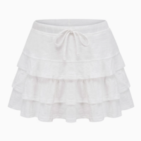 Layered lace-up cake skirt - Thumbnail 1