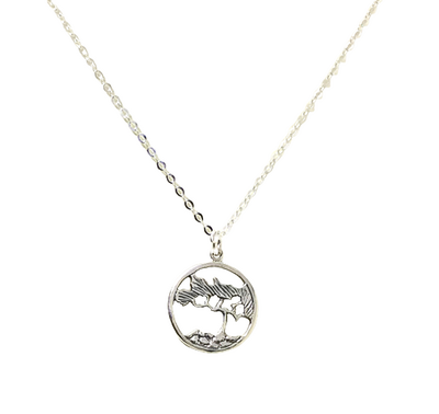 Sterling Sliver Seaside Tree Necklace