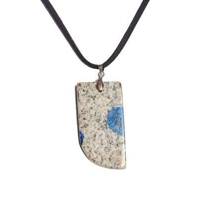 Raindrop Azurite or K2 Azurite Pendant necklace