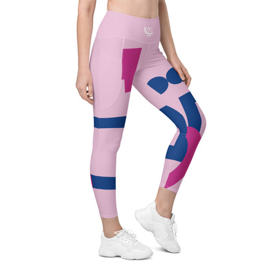 Twilight abstract leggings with pockets - Thumbnail 1