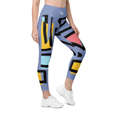 Wild Blue Yonder Leggings with pockets